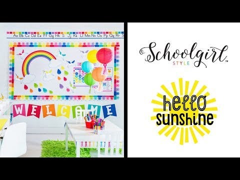 Hello Sunshine Giant Rainbow Bulletin Board Set