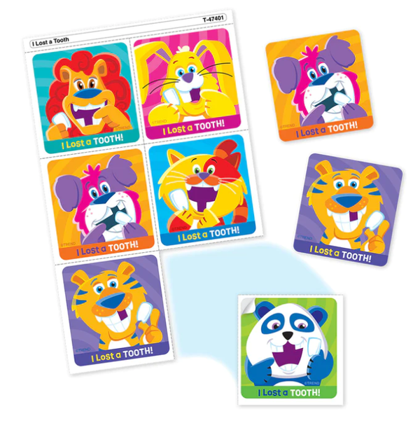 I Lost A Tooth Tear and Share Stickers