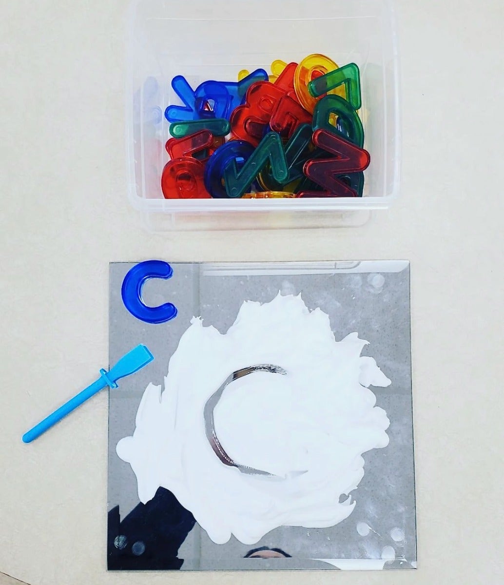 Mini Jars Transparent Letters and Number Set