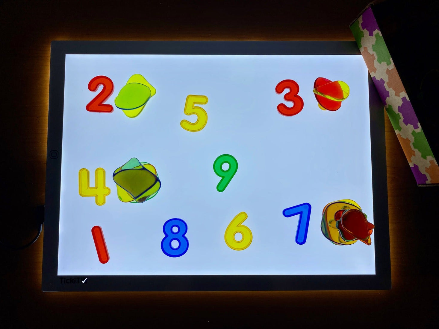 Mini Jars Transparent Letters and Number Set