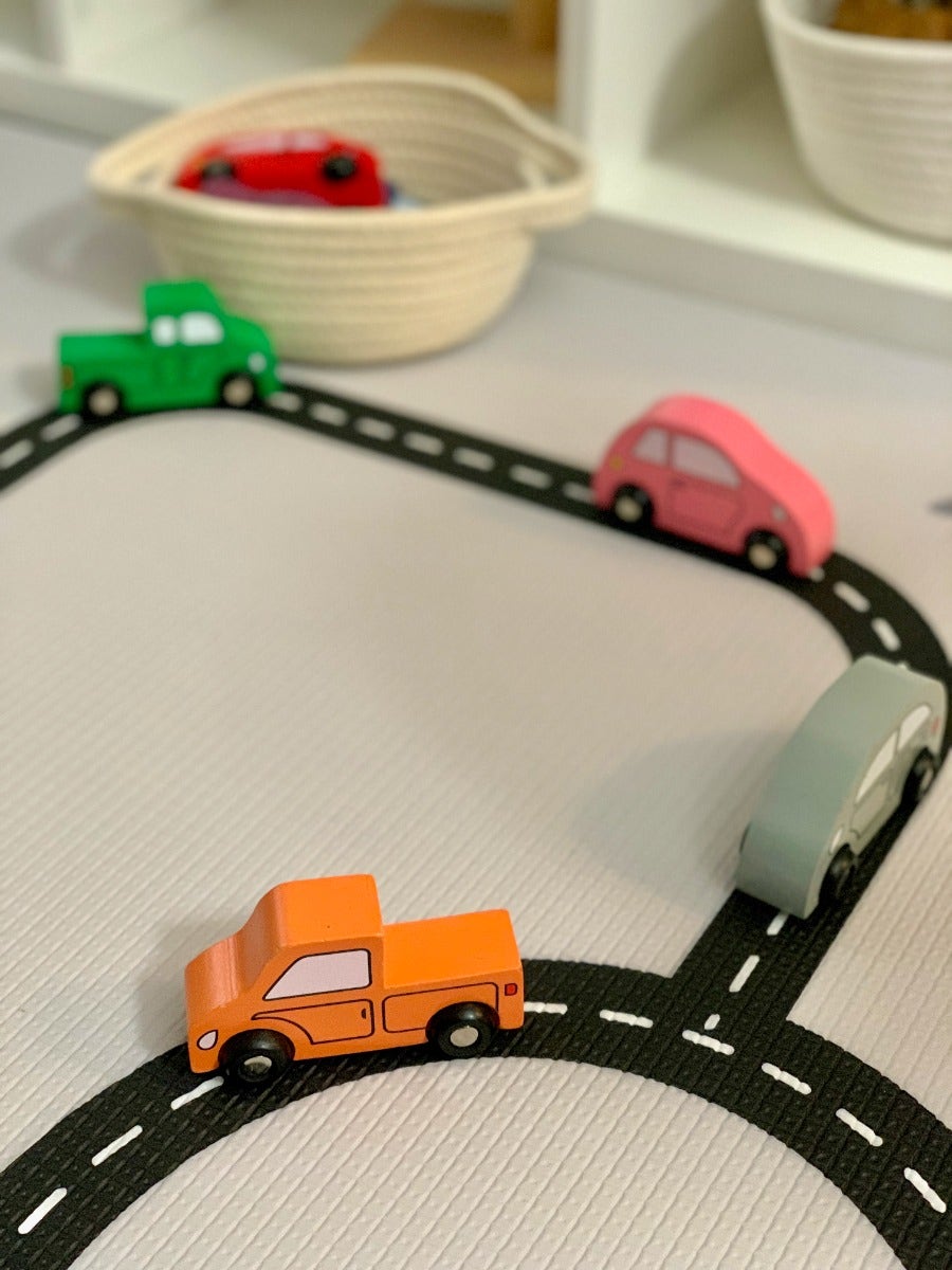 Wooden Cars and Trucks Set of 8