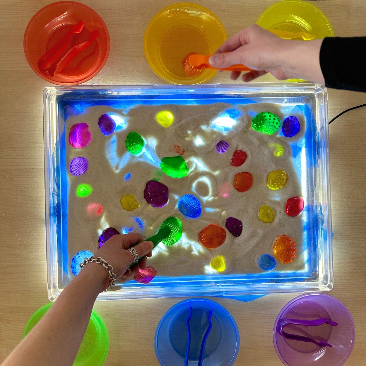 Translucent Colour Sorting Bowls Set of 6