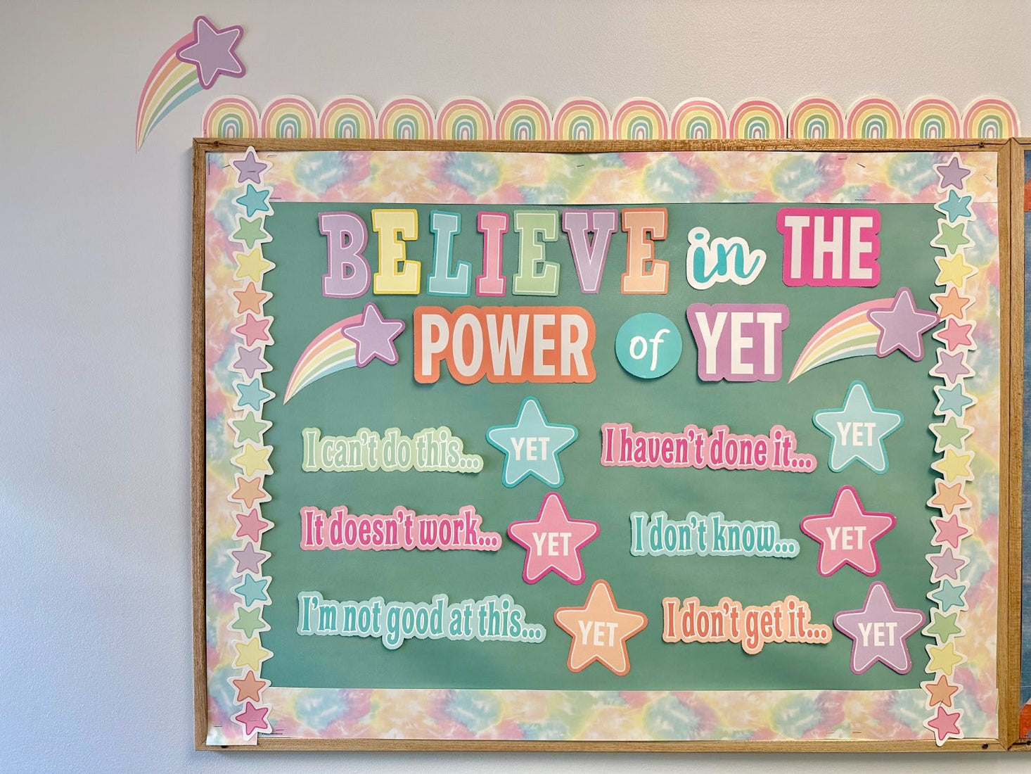 Pastel Pop Believe in the Power of Yet Mini Bulletin Board
