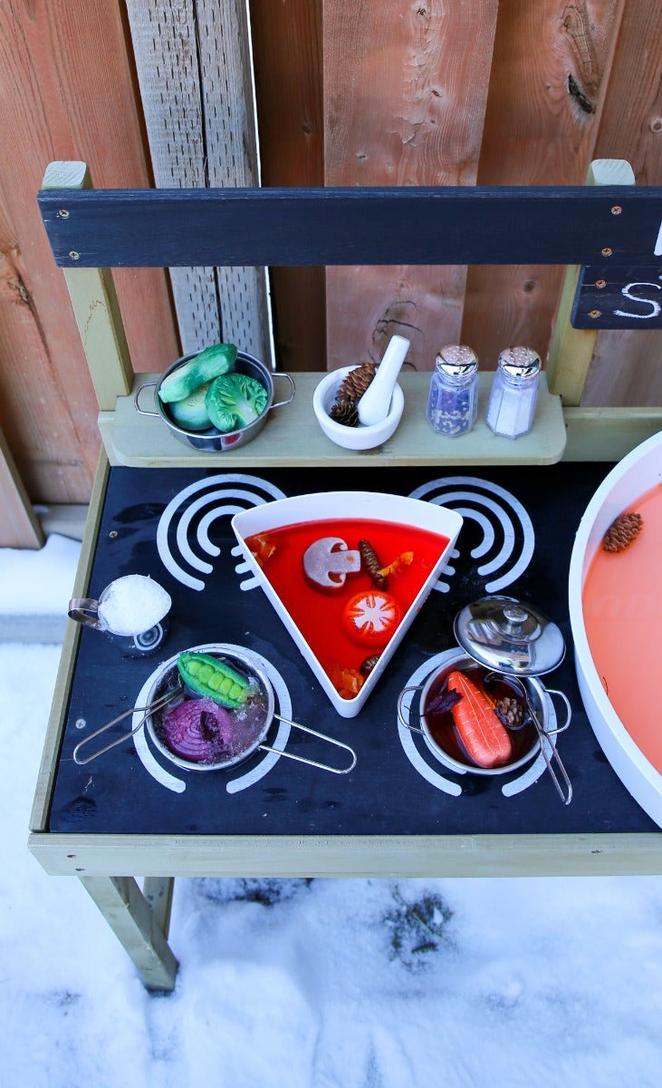 Sensory Play Stones Vegetables