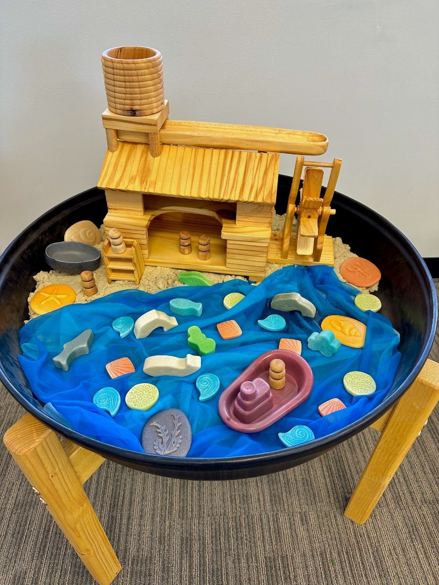 Blue Marine Toy Boat Set