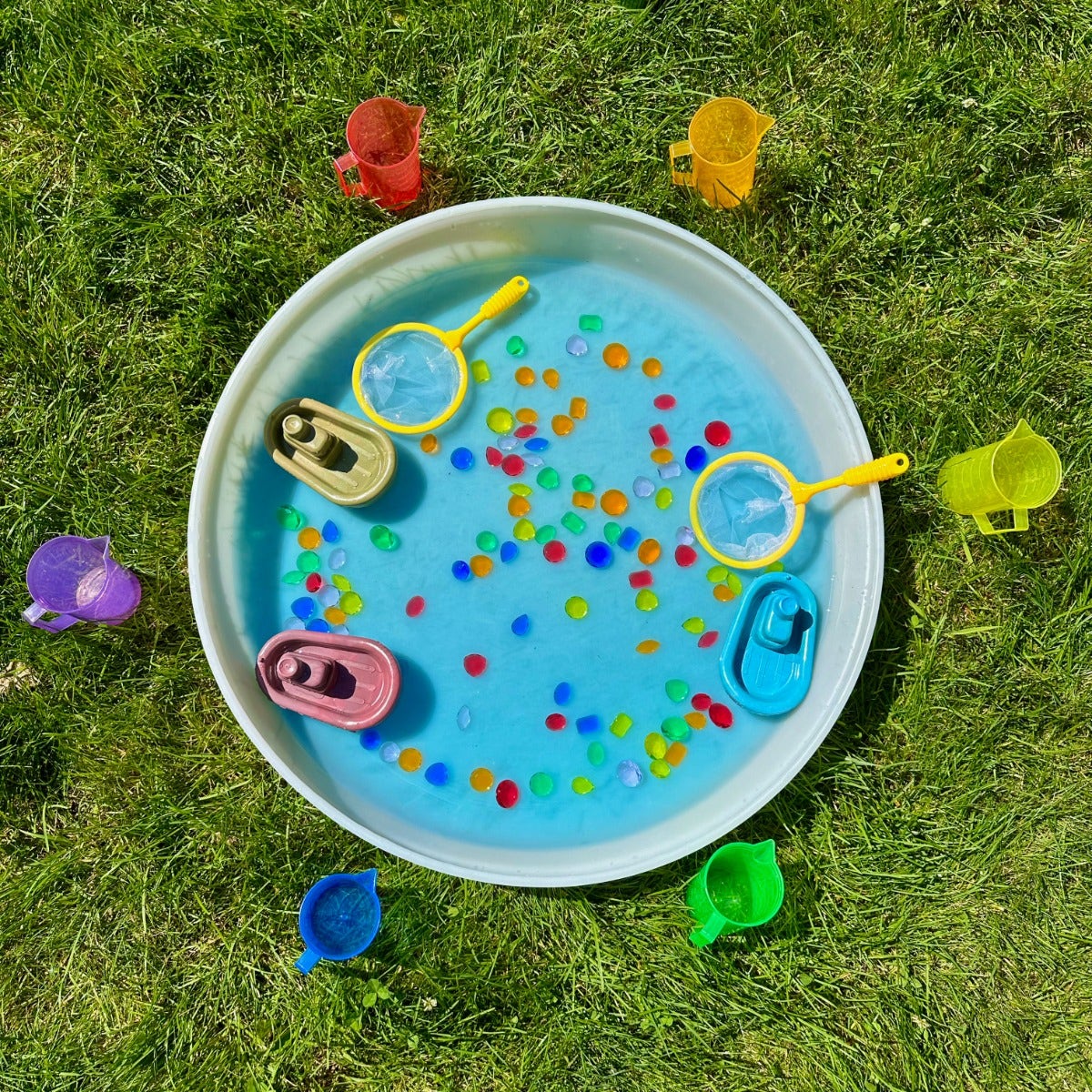 Blue Marine Toy Boat Set