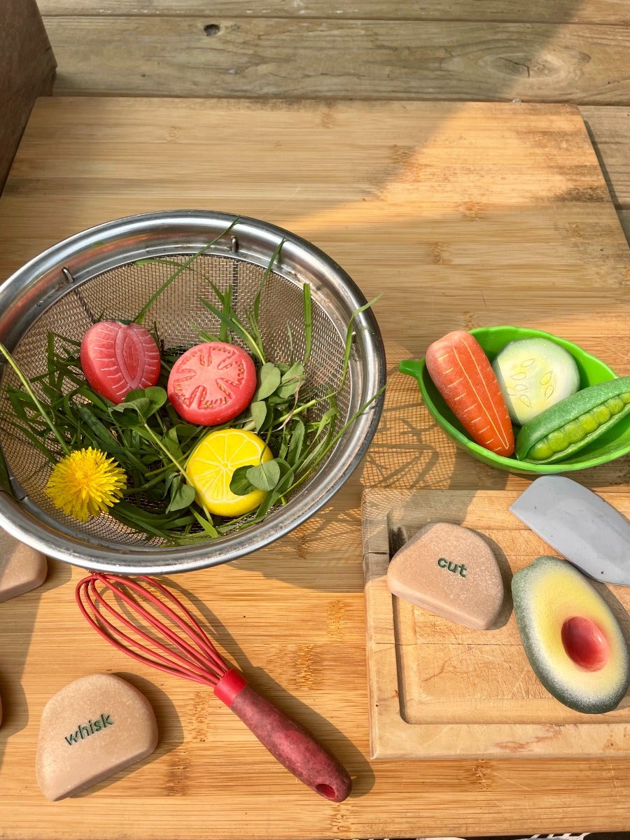 Sensory Play Stones Fruit