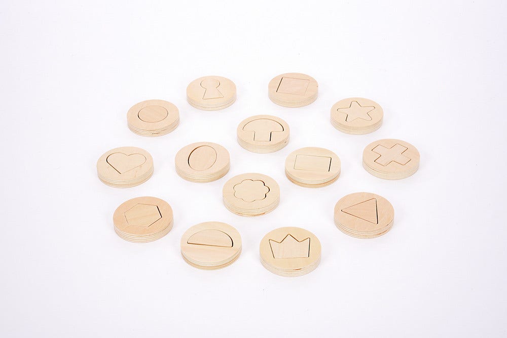 Inside Outside Wooden Shapes