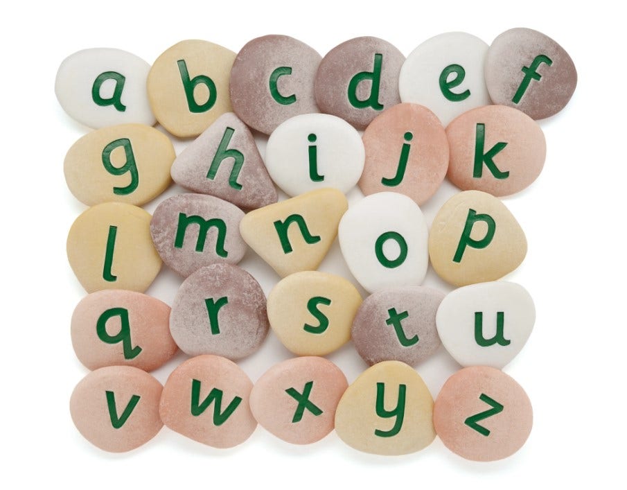 Jumbo Alphabet Pebbles