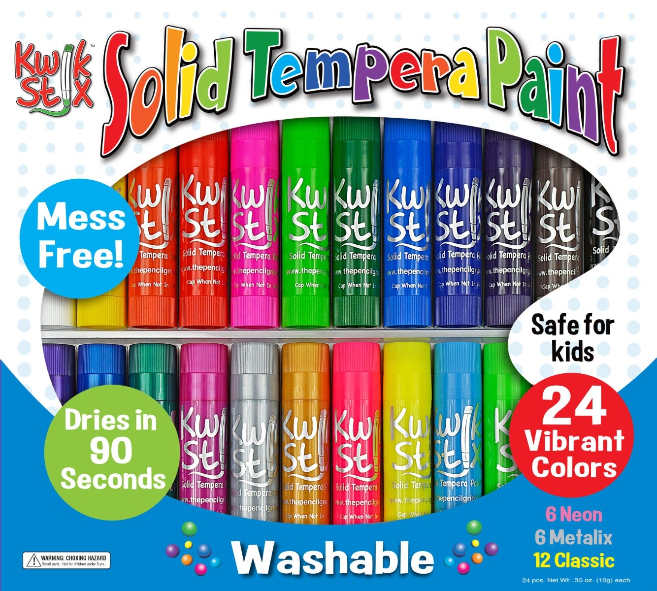 Kwik Stix 24 pack Classic Metalix and Neon