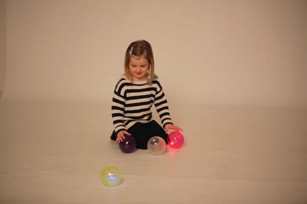 Large Textured Sensory Light Ball Set - Pk4