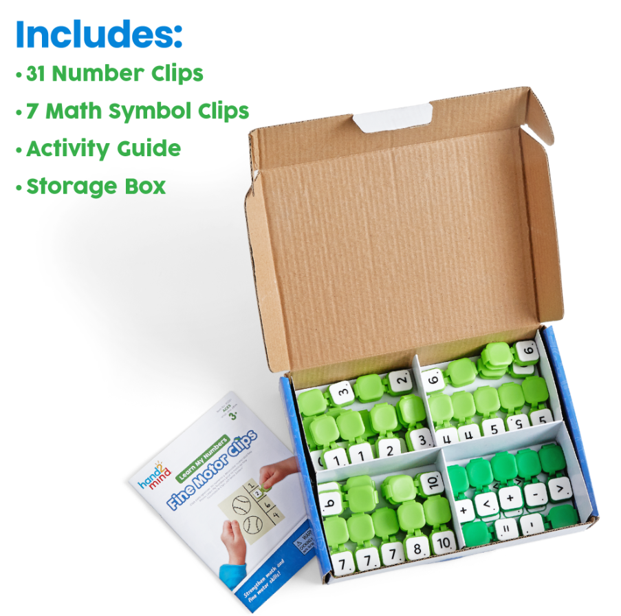 Learn My Numbers Fine Motor Clips