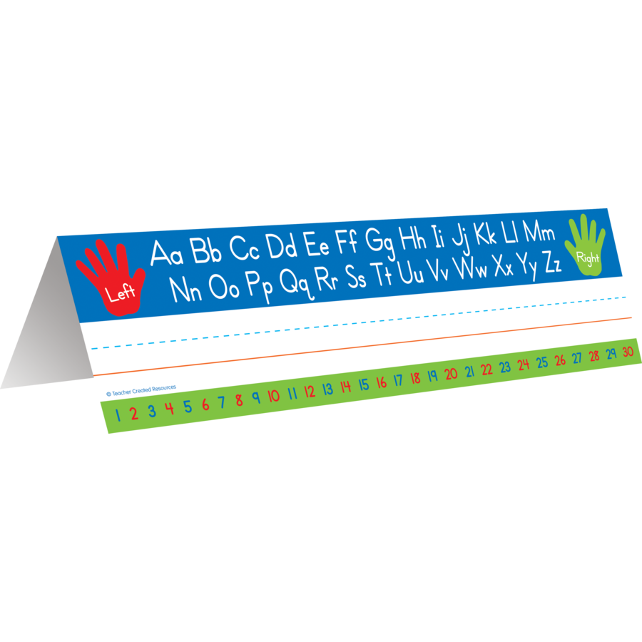 Left Right Alphabet Tented Name Plates