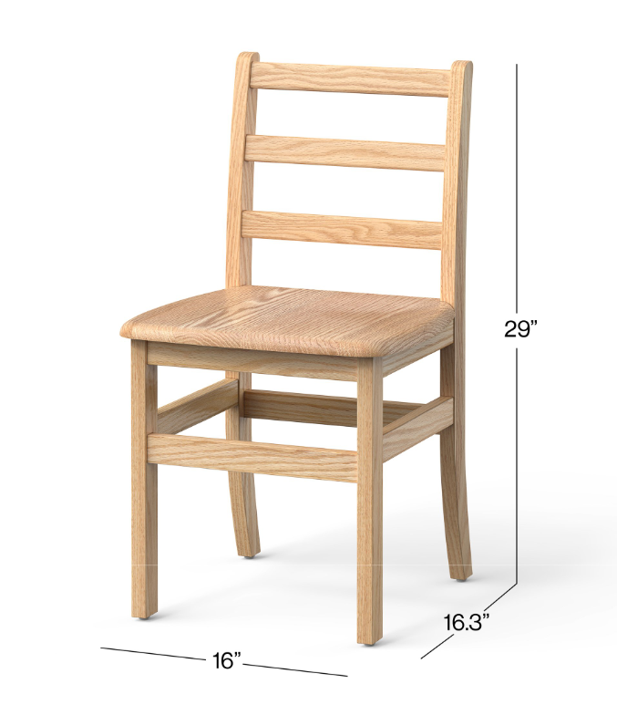 Little Scholars 18 inch Ladderback Chair 1 Pack