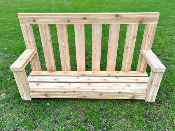 Low Bench with Backrest by Naturally Inspired Play
