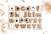 Lowercase Alphabet Chalkboard Puzzle