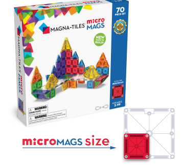 Magna-Tiles microMAGS 70 pc