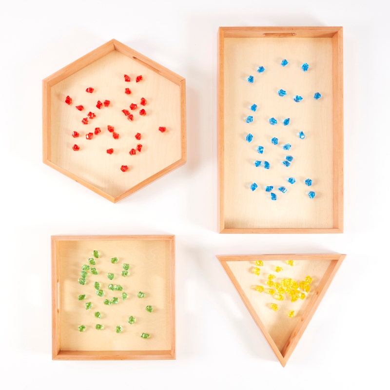 Maths Shape Trays 4 pack
