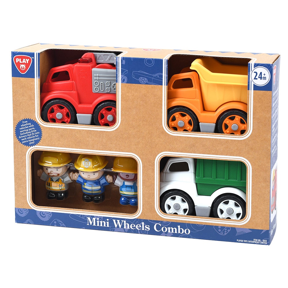 Mini Wheels Combo 3 Vehicles and 3 Figures