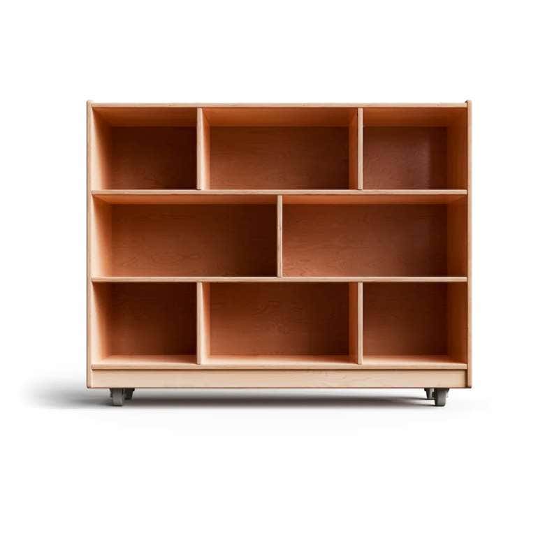 MontShelf Two Shelves with Vertical Divider Birch Backed 36 x 48