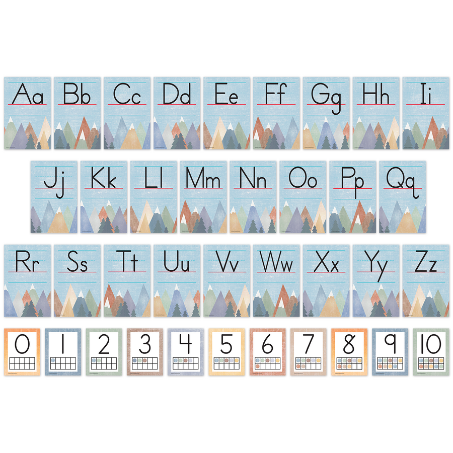 Moving Mountains Alphabet Bulletin Board