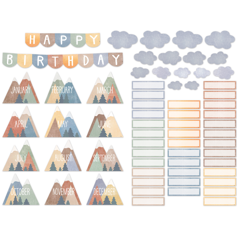 Moving Mountains Happy Birthday Mini Bulletin Board