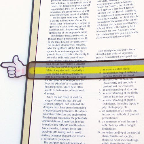 Finger Pointer Reading Strips