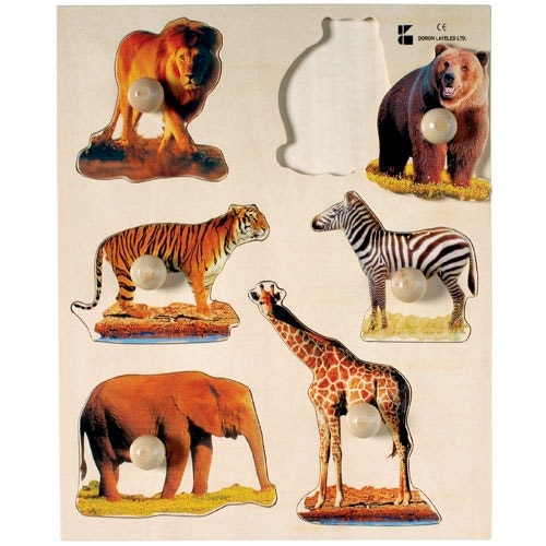 Wild Animals Jumbo Knob Puzzle