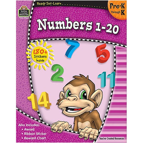 Pk-K Ready Set Learn: Numbers 1-20