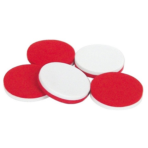 Foam Counters Red & White 100 pcs