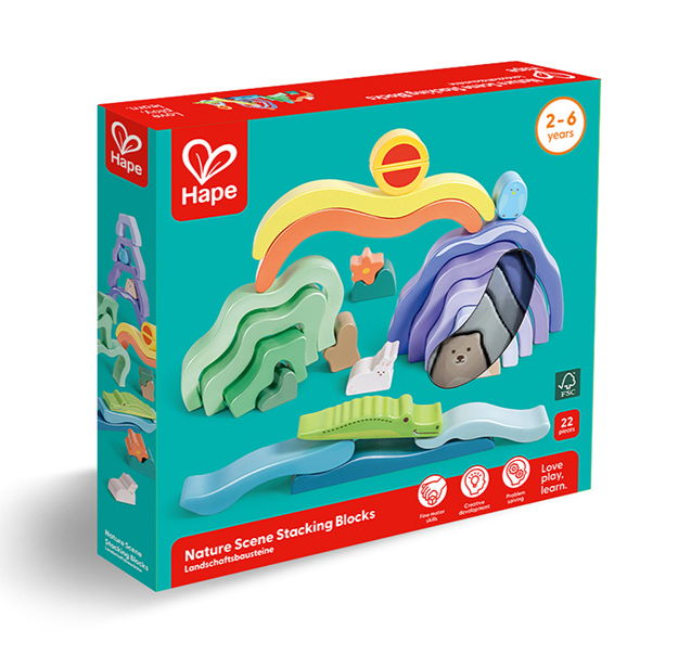 Nature Scene Stacking Blocks by Hape