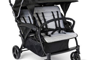 Navy and Gray Odyssey Quad 4- Passenger Stroller
