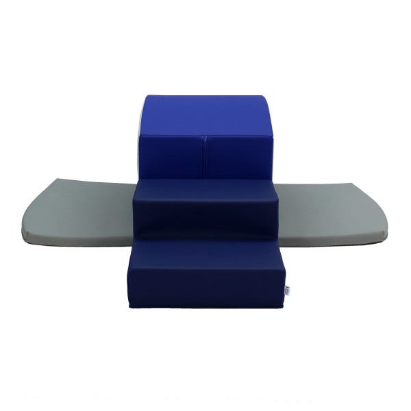Navy Powder Blue SoftScape Playtime Tunnel Climber Plus