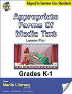 Appropriate Forms of Media Text Lesson Plan (eBook) Ebook