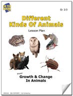 Different Kinds of Animals Lesson Plan Ebook