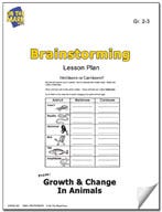 Brainstorming Growth and Change in Animals Lesson Plan Ebook