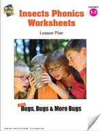 Insects Phonics Worksheets Lesson Plan Ebook