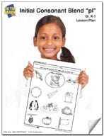 pl Initial Consonant Blend Lesson Plan K-1 Ebook