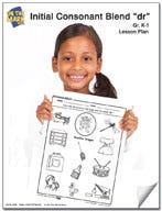 dr Initial Consonant Blend Lesson Plan K-1 Ebook