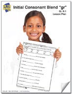 gr Initial Consonant Blend Lesson Plan K-1 Ebook