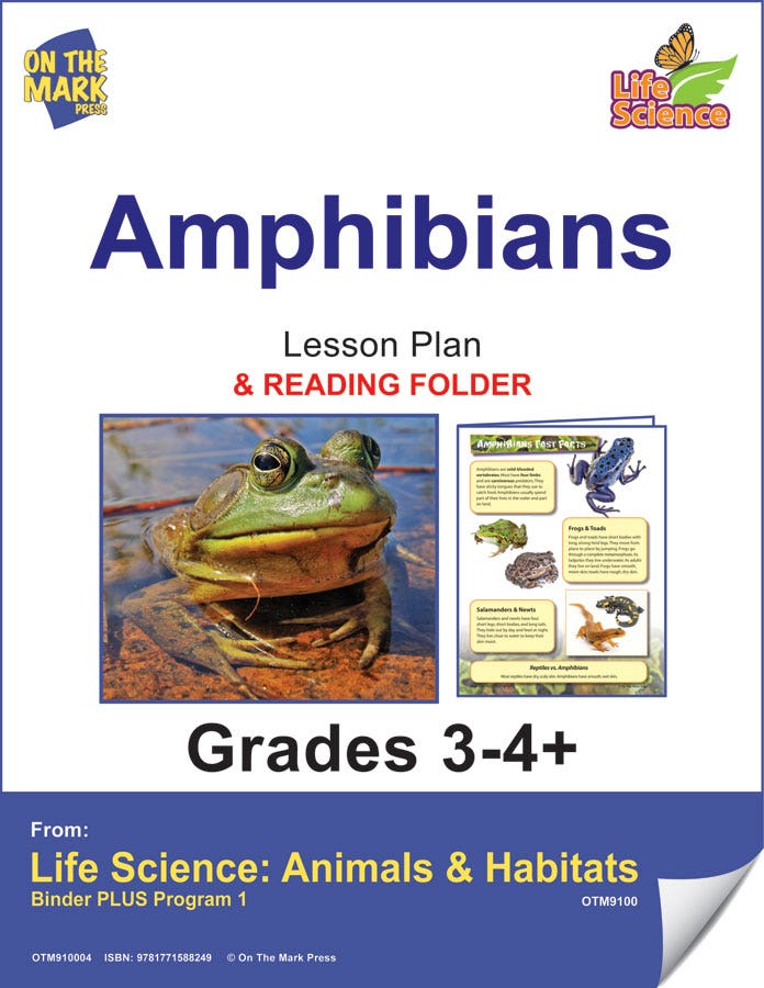Life Science Animals & Habitats - Amphibians e-lesson plan
