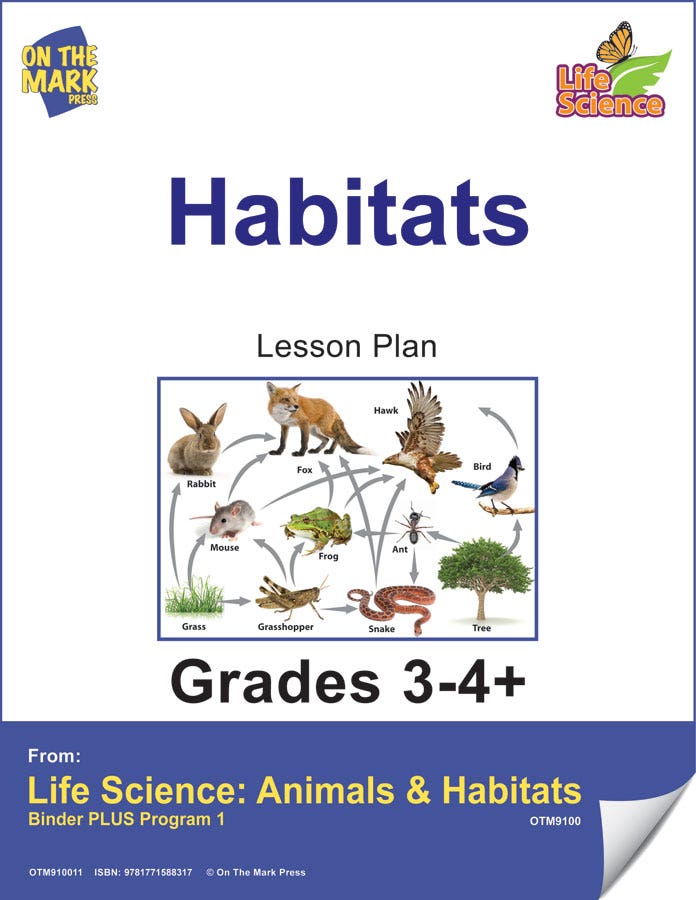 Life Science Animals & Habitats - Habitats e-lesson plan