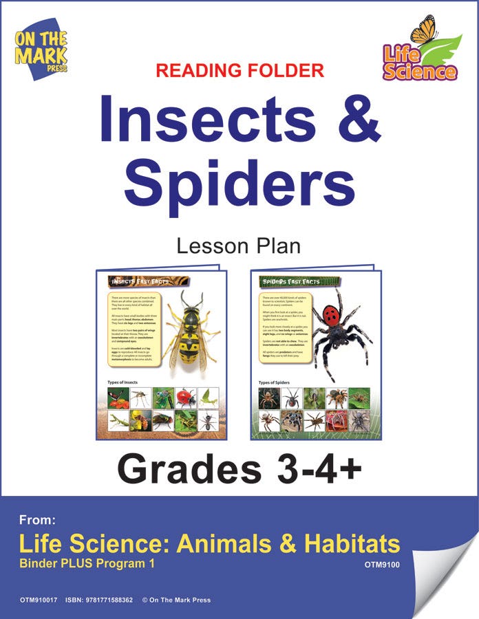 Life Science Animals & Habitats - Reading Folder - Mammals