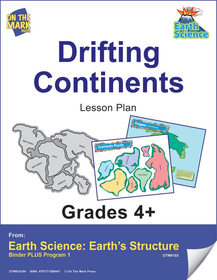 Earth Science Gr. 4+ - Drifting Continents (e-lesson plan)