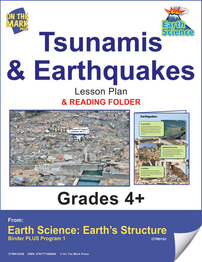 Earth Science Gr. 4+ - Tsunamis & Earthquakes (e-lesson plan