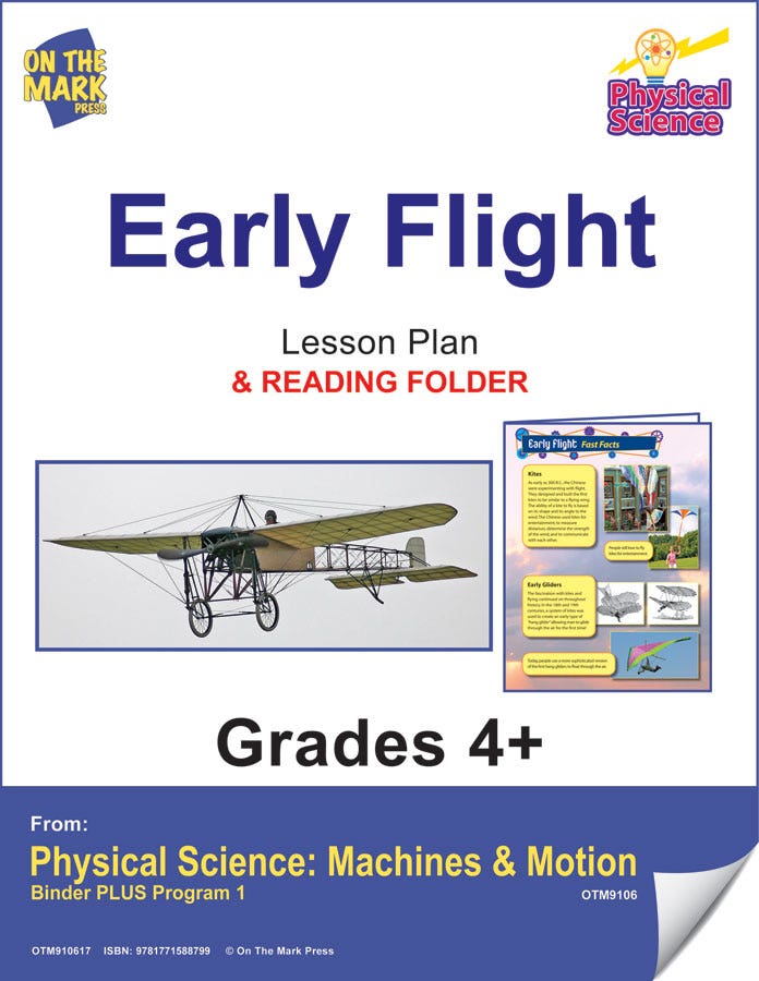 Physical Science - Early Flight e-lesson plan & Reading