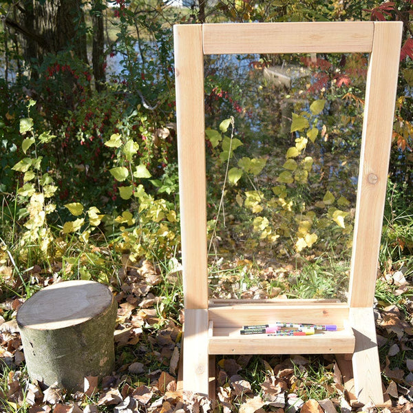 Outdoor Art Easel with Paint Holder by Naturally Inspired Play