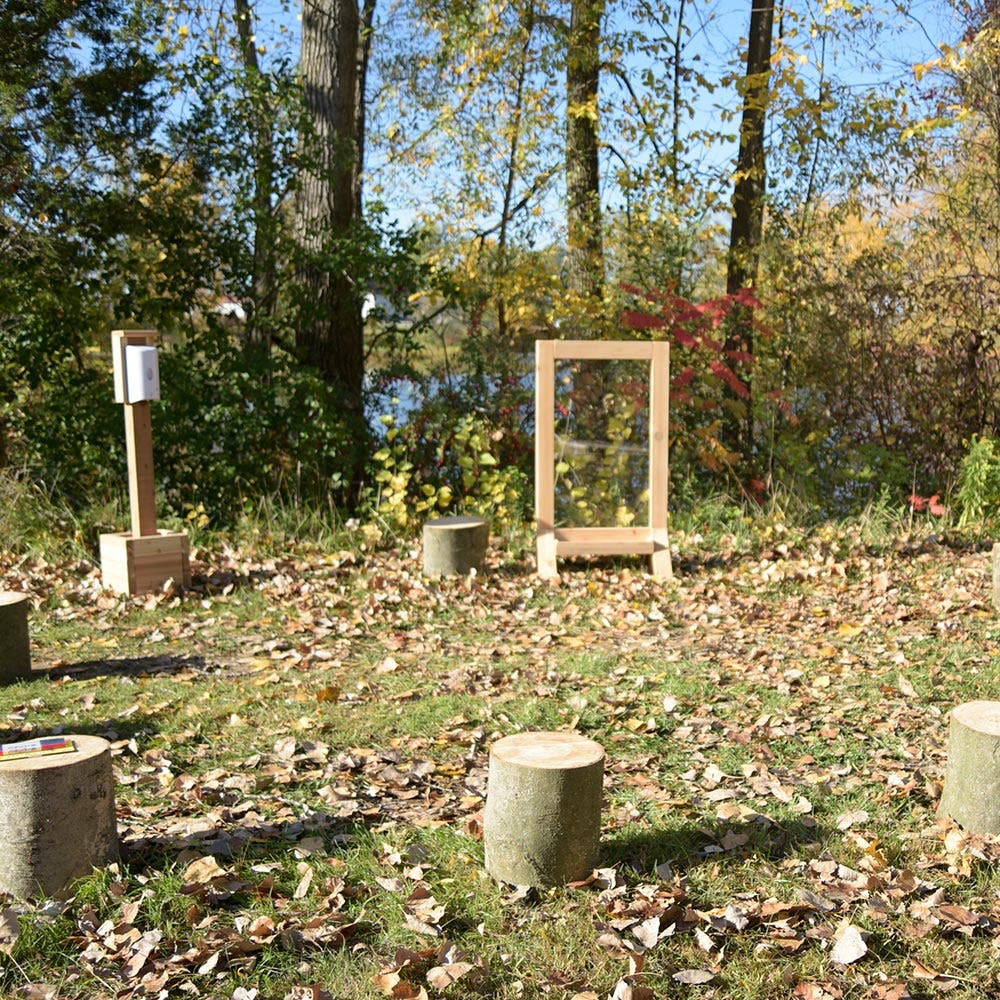 Outdoor Art Easel with Paint Holder by Naturally Inspired Play
