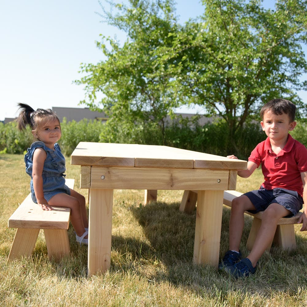 Outdoor Bench 12inch by Naturally Inspired Play