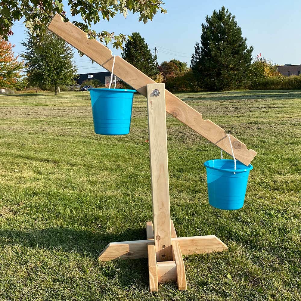 Outdoor Bucket Balance Scale by Naturally Inspired Play
